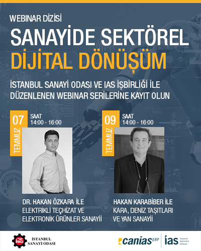 Sanayide Sektörel Dijital Dönüşüm Webinar'larını Kaçırmayın