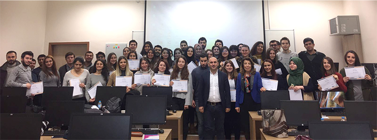 Gazi Üniversitesi canias ERP Sertifika Töreni Toplu Fotoğraf 